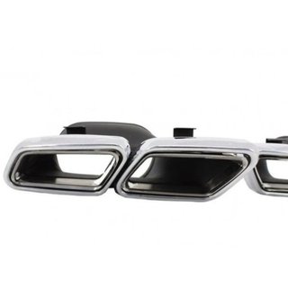 Salidas dobles de escape Mercedes tipo C63 S63 AMG