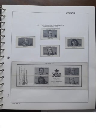 HOJAS DE ALBUM PARA SELLOS DE 1950 A 1971.