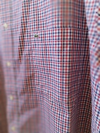Camisa Lacoste Manga Corta 4XL Cuadros