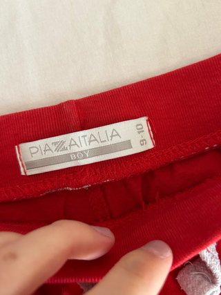 Pantaloncini rossi bimbo 10 anni