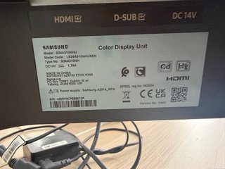 Pantalla Samsung LED Monitor Negra