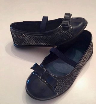 Scarpine blu navy con fiocco