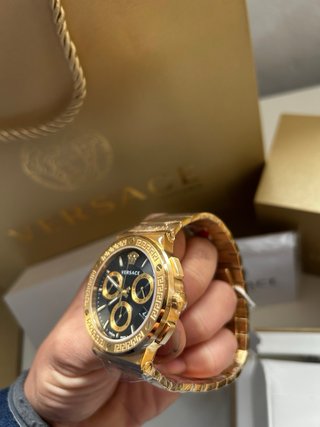 Orologio Versace Dorato e Nero