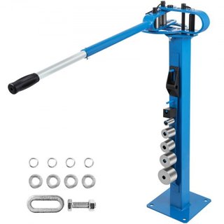 Dobladora Compacta de Metal Manual Tipo Piso 7 Matrices 1-3" Fabricación Pedestal de Metal Mango Sólido Montable Telescópico Tubo de Mango de 117.2 cm para Dar Forma a Acero, Hierro, Hierro Forjad...