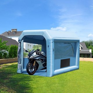 Cabina de Pintura Inflable, 9.8 x 8.2 x 8.2 pies/3 x 2.5 x 2.5 m Cabina de Spray Inflable, con Soplador Potente de 550W y Sistema de Filtro de Aire, Cabina de Pintura Portátil para Motocicleta, Bi...