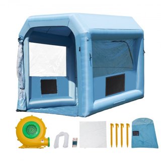 Cabina de Pintura Inflable, 9.8 x 8.2 x 8.2 pies/3 x 2.5 x 2.5 m Cabina de Spray Inflable, con Soplador Potente de 550W y Sistema de Filtro de Aire, Cabina de Pintura Portátil para Motocicleta, Bi...