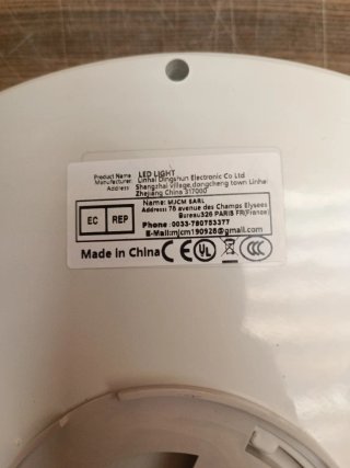 Plafón LED Techo Redondo con Sensor