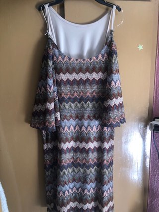 Vestido estampado con camiseta interior Talla L
