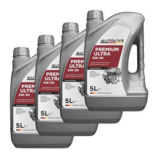 4x Autolive Premium Ultra 5W30 5L