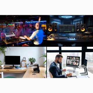 Soporte portatil ajustable DJ/estudio – Pronomic L