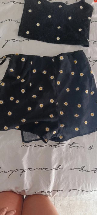 Conjunto Top y Falda pantalón