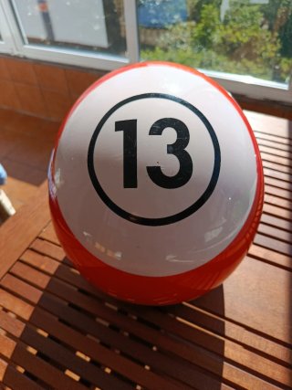 Casco Moto Estilo Bola 13 billar