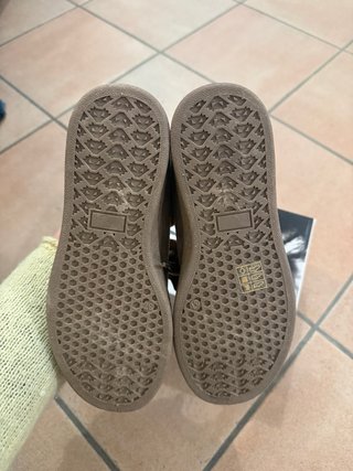 Scarpe beige/marrone con fiocco