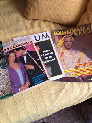 Revistas varias ganchillo y punto, son vintage.