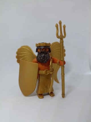 Playmobil Dios Griego Dorado tridente