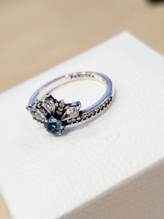 Anillo Pandora Elsa Frozen Disney Talla 54+caja