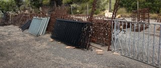 Liquidación de rejas de hierro forjado