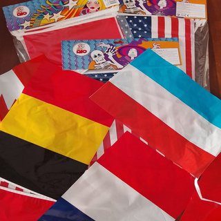 3 Confezioni Festoni Bandiere Nazionali