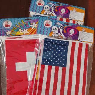 3 Confezioni Festoni Bandiere Nazionali