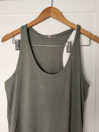 Vestido verde oliva