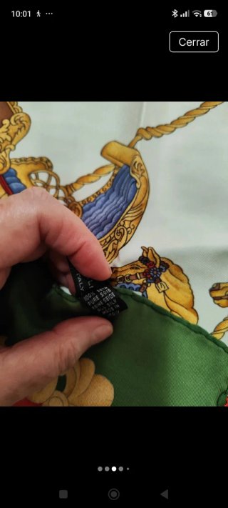 Pañuelo seda vintage Ostinelli