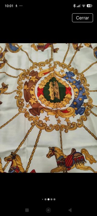 Pañuelo seda vintage Ostinelli