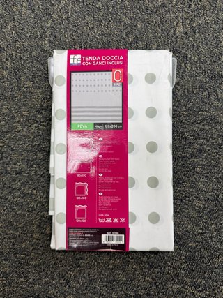 Tenda doccia PEVA 120x200 cm con ganci