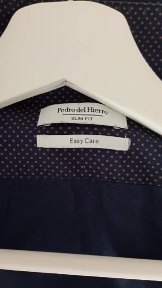 Camisa Pedro del Hierro azul lunares