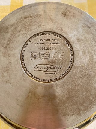 Olla Presión San Ignacio 6litros acero Inox