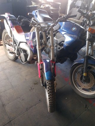 Fantic K800 Trial Moto Azul/Rosa