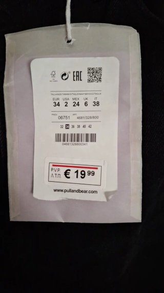 Vaqueros Pull&Bear Wide Leg Talla 34