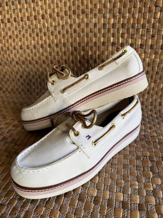 Zapatos náuticos Tommy Hilfiger blancos