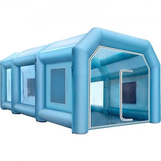 Carpa Inflable 999.2 x 498.5 x 399.3 cm Carpa Inflable para Spray Carpa Inflable para Pintura Carpa para Pintura de Autos Gran Estación de Trabajo Tela Oxford 210D Con 2 Ventiladores