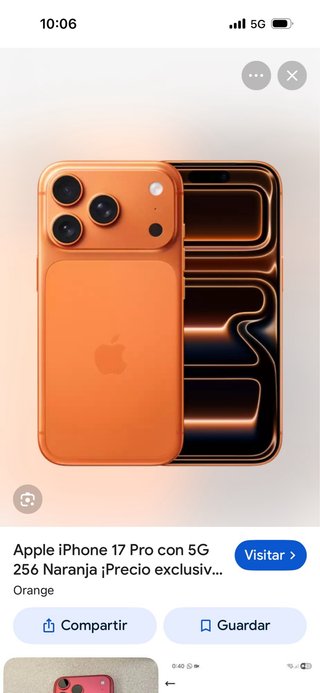 iPhone 17 Pro Naranja 256 GB