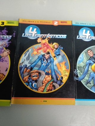 Comics de los 4 fantásticos y el capitan america