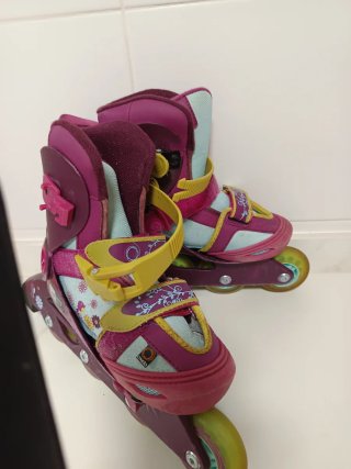 Patines Oxelo Talla 30-32 Morado/Azul