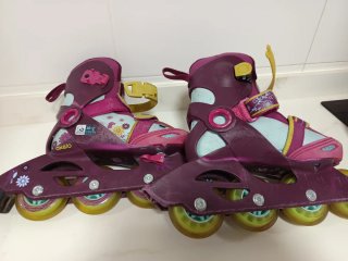 Patines Oxelo Talla 30-32 Morado/Azul