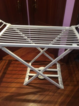 Tendedero plegable blanco