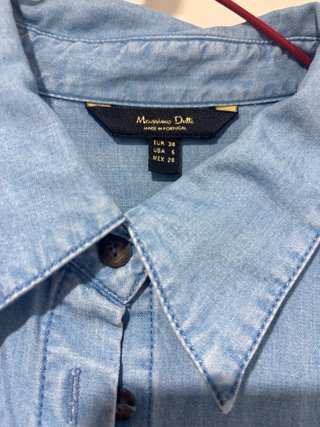 Camisa Massimo Dutti azul