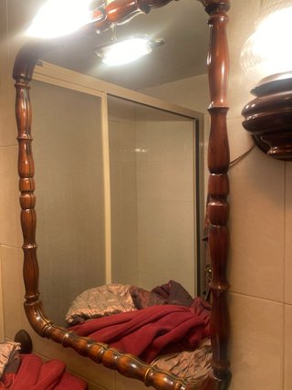 Mueble Auxiliar Baño con Espejo