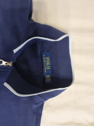 Polo Ralph Lauren Azul Media Cremallera