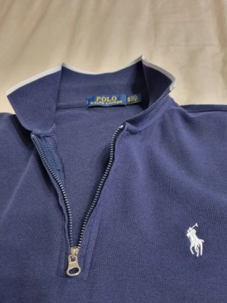 Polo Ralph Lauren Azul Media Cremallera