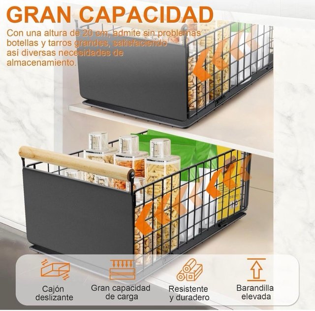 Pack 2 Cajones Cocina Extraíbles