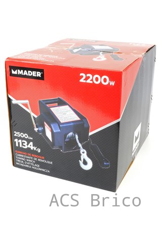 Cabrestante Remolque Embarcación Todoterreno 1143 Kg 59160 - Mader