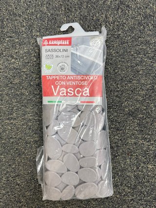 Tappeto Vasca SASSOLINI 36x72 cm Antiscivolo