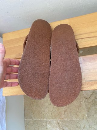 Sandalias de piel Zara Home marrones
