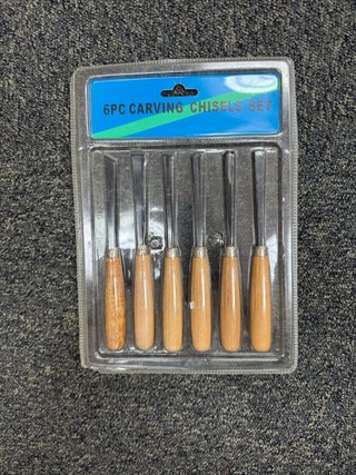 Set 6 Sgorbie per Legno Intaglio