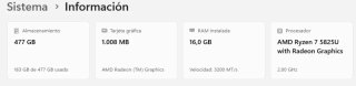 Mini PC NUC Ryzen 7 5825U.