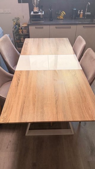 Mesa comedor extensible con 3 sillas de regalo