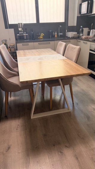 Mesa comedor extensible con 3 sillas de regalo